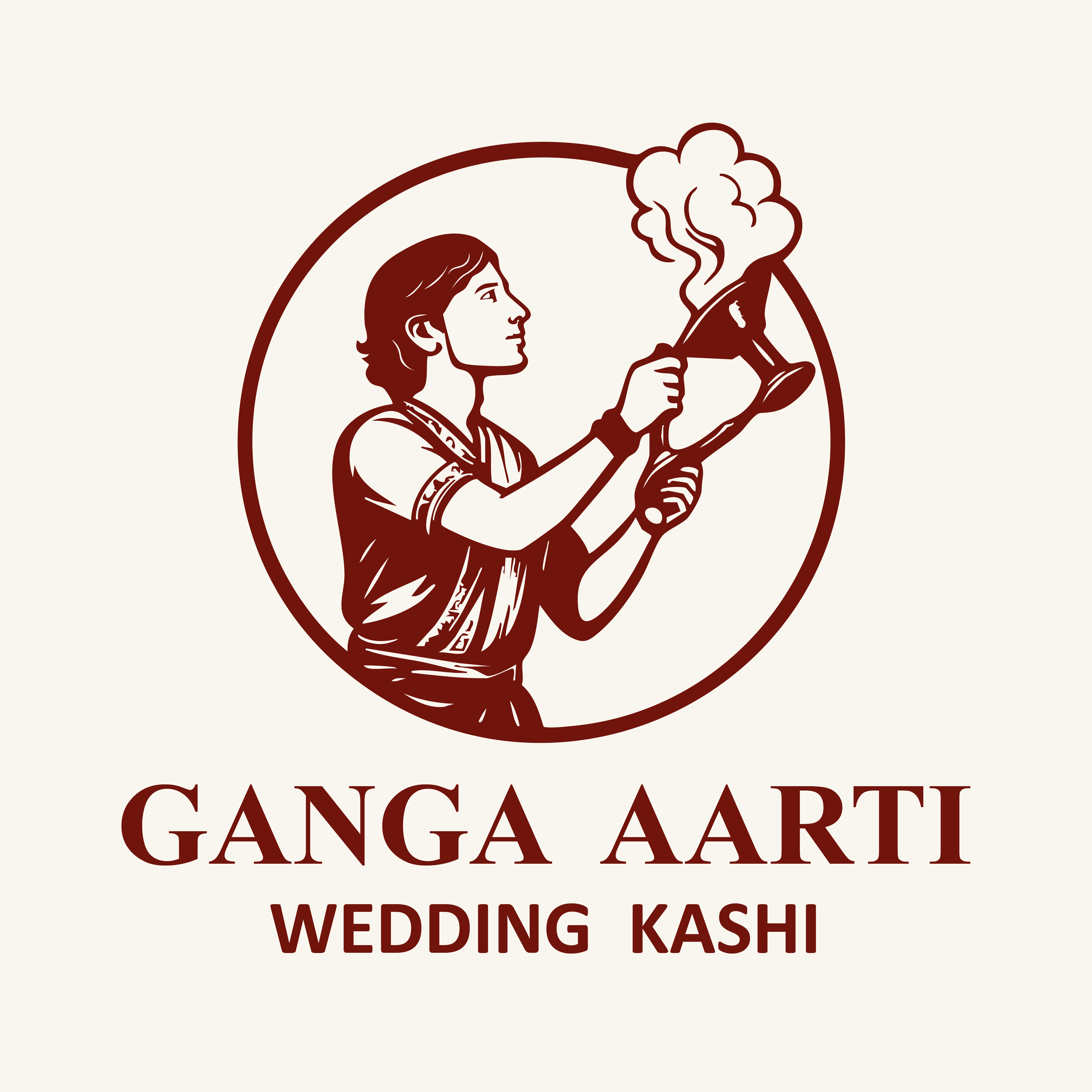 Ganga Aarti Wedding Kashi Logo